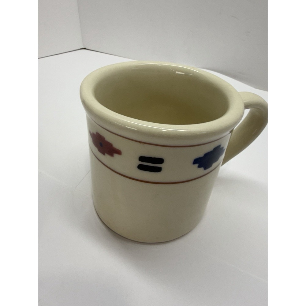 Hartstone USACheyenne Handpainted Stoneware Coffee Mugs Set of 4 VTG Western Ran - Picture 9 of 11